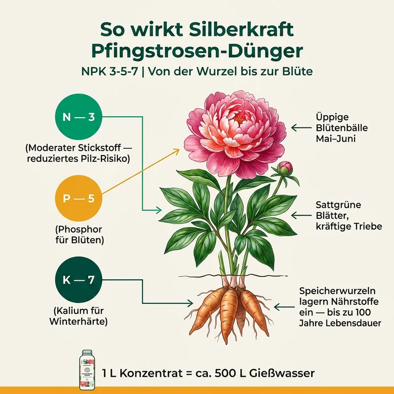 Pfingstrosen-Dünger