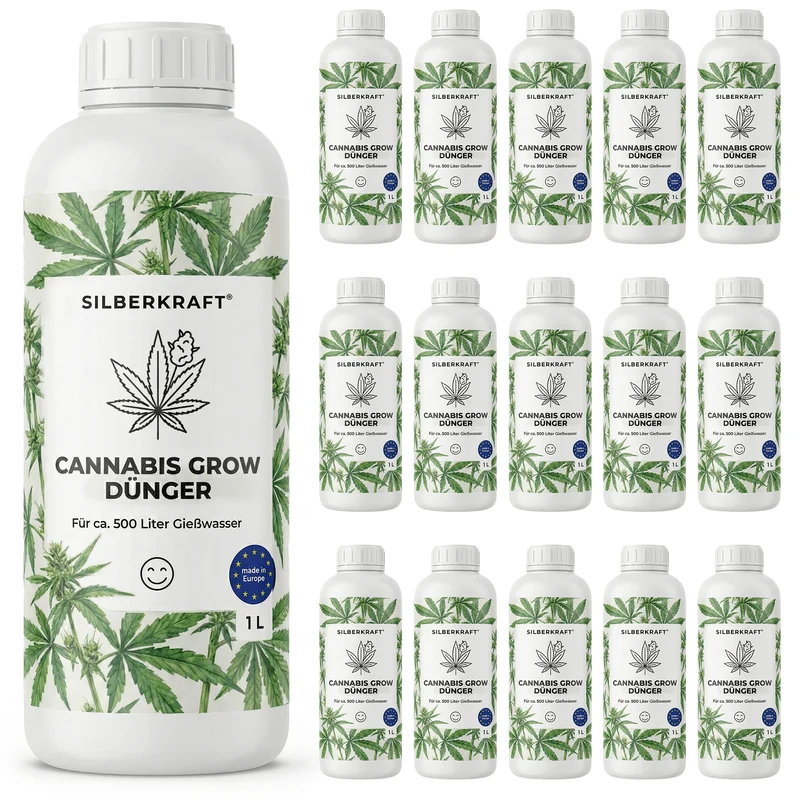 Cannabis Grow-Dünger - Mineralischer NPK Flüssigdünger 8-6-6 mit Stickstoff - Dünger für Cannabis Grow