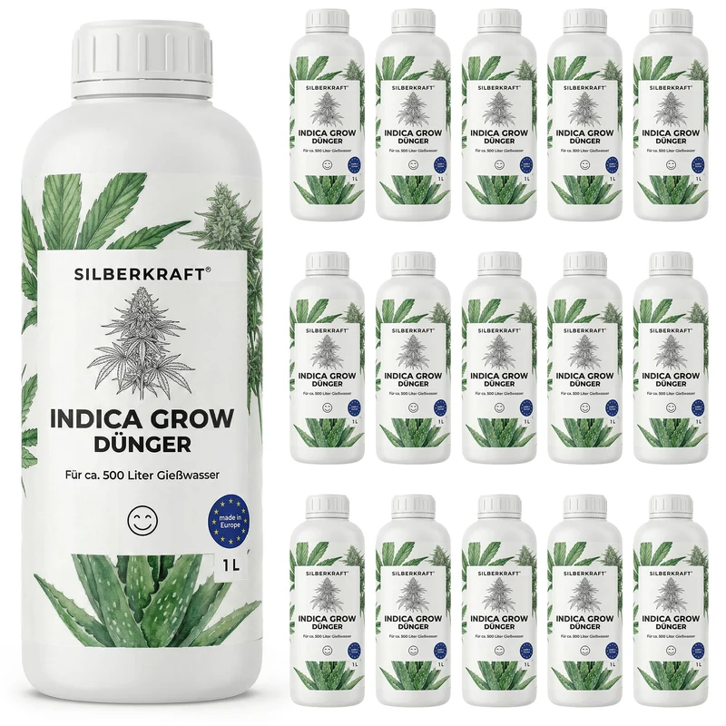 Indica-Grow-Dünger - Mineralischer NPK Flüssigdünger 8-6-6 mit Stickstoff - Dünger für Indica Grow