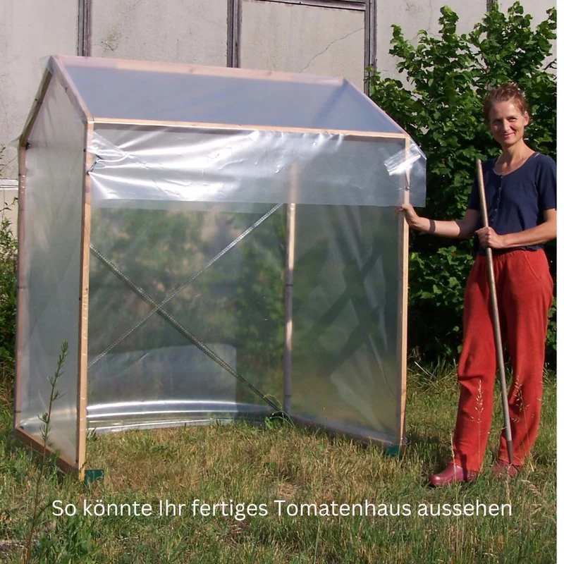 Selbstbauset Tomatenhaus Holzlatten
