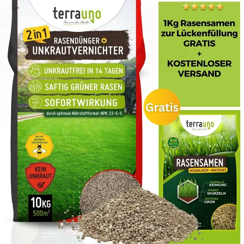 Premium - Rasendünger mit Unkrautvernichter 22-5-5