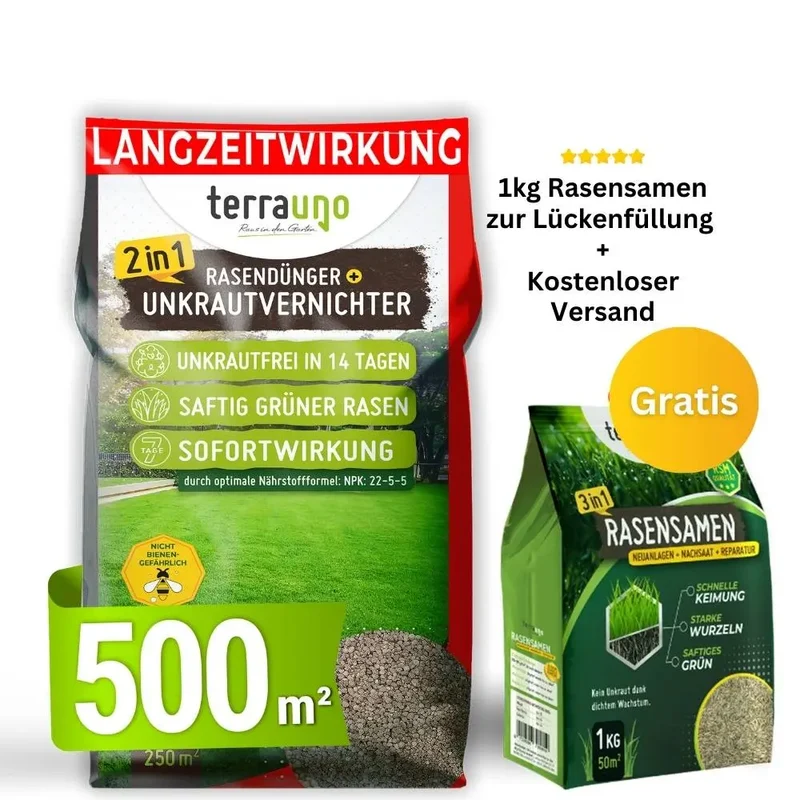 Premium - Rasendünger mit Unkrautvernichter 22-5-5
