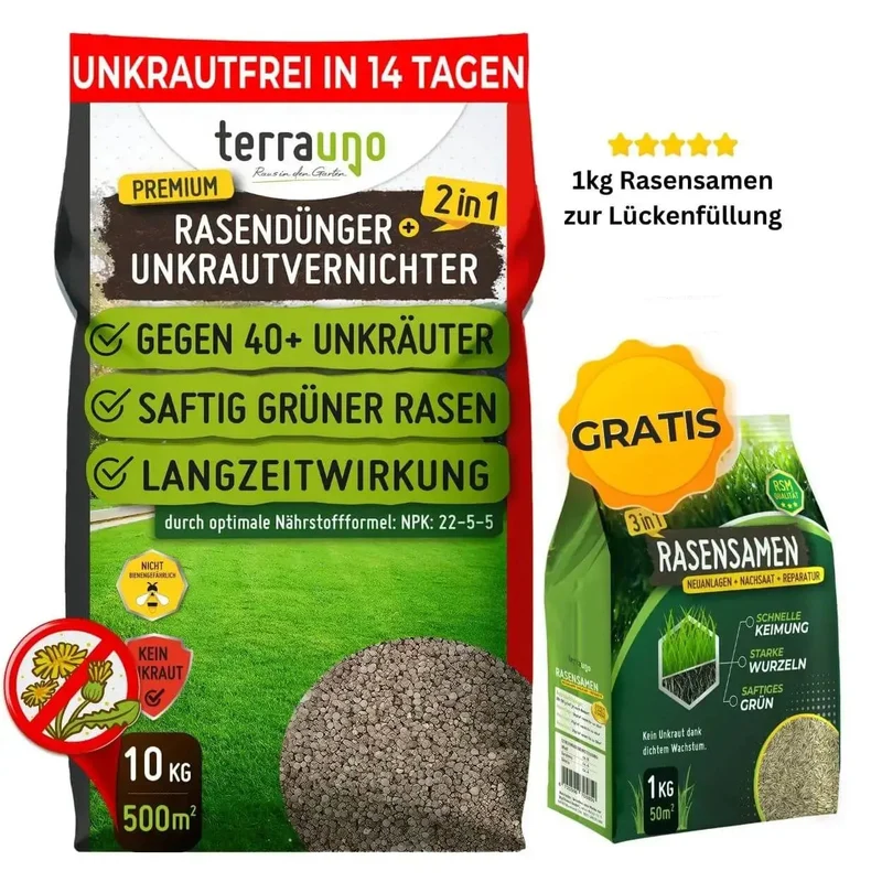 Premium - Rasendünger mit Unkrautvernichter 22-5-5