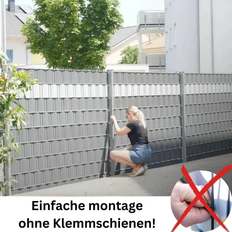 Sichtschutzstreifen | PP| Polypropylen | Lederoptik