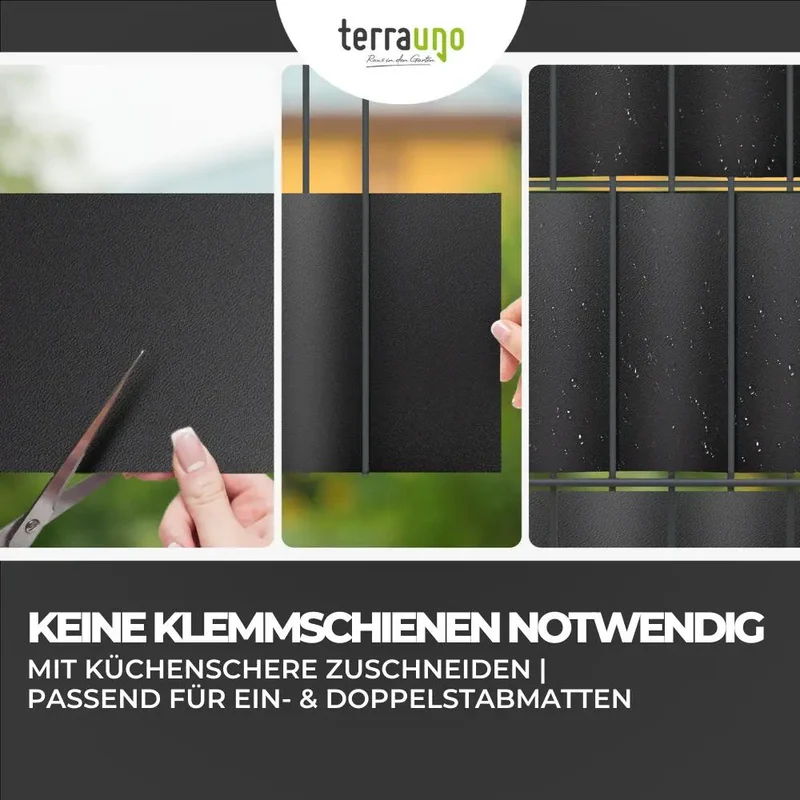 Sichtschutzstreifen | PP| Polypropylen | Lederoptik