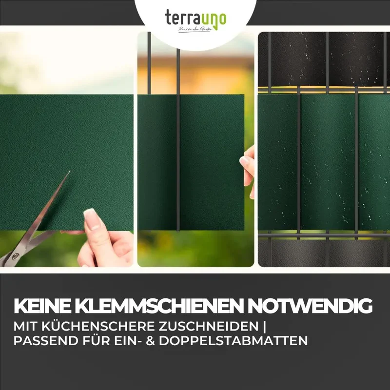 Sichtschutzstreifen | PP| Polypropylen | Lederoptik