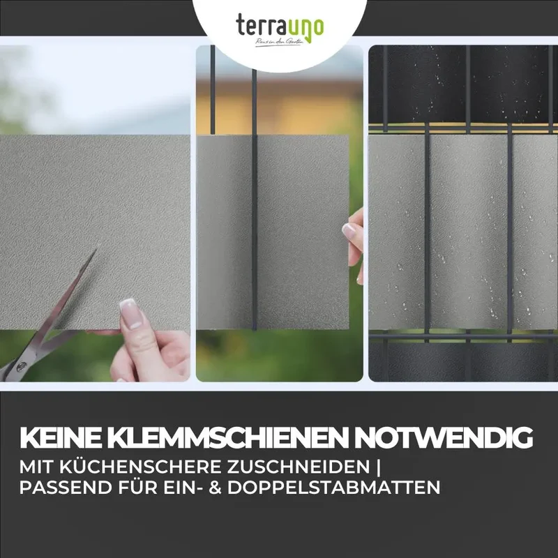 Sichtschutzstreifen | PP| Polypropylen | Lederoptik