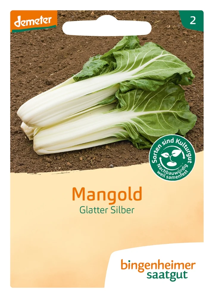 BIO Saatgut Mangold Glatter Silber