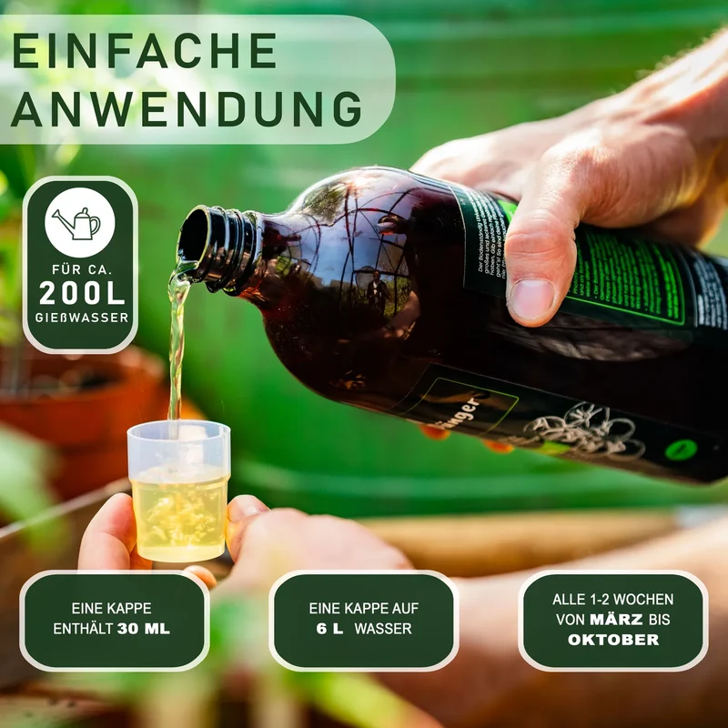 Bodenständig Bio-Flüssigdünger für Olivenbäume & mediterrane Pflanzen, 1 l