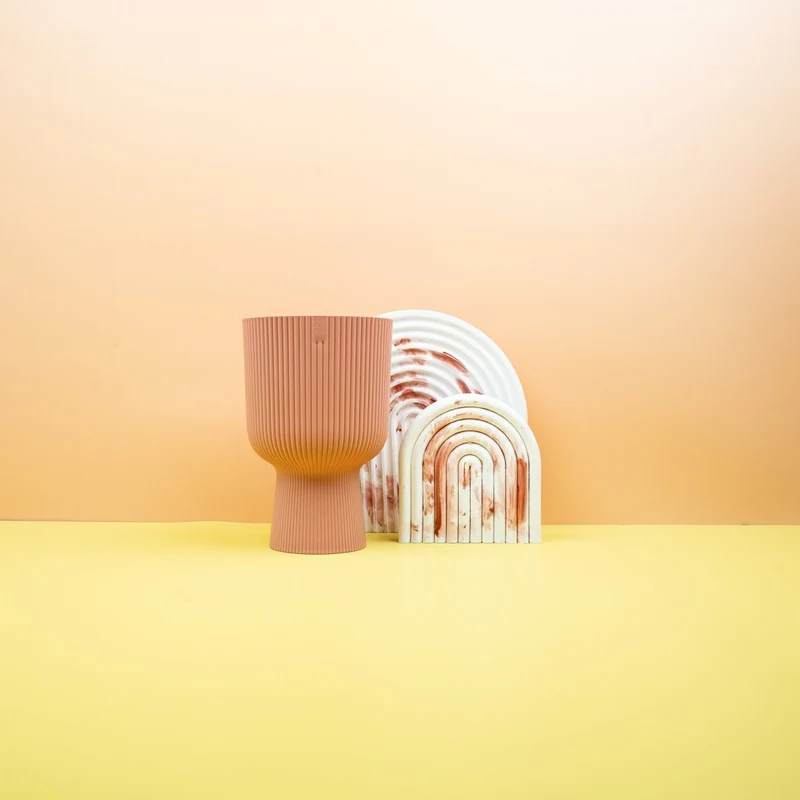 ÜBERTOPF ELHO VIBES FOLD RUND COUPE ZARTROSA