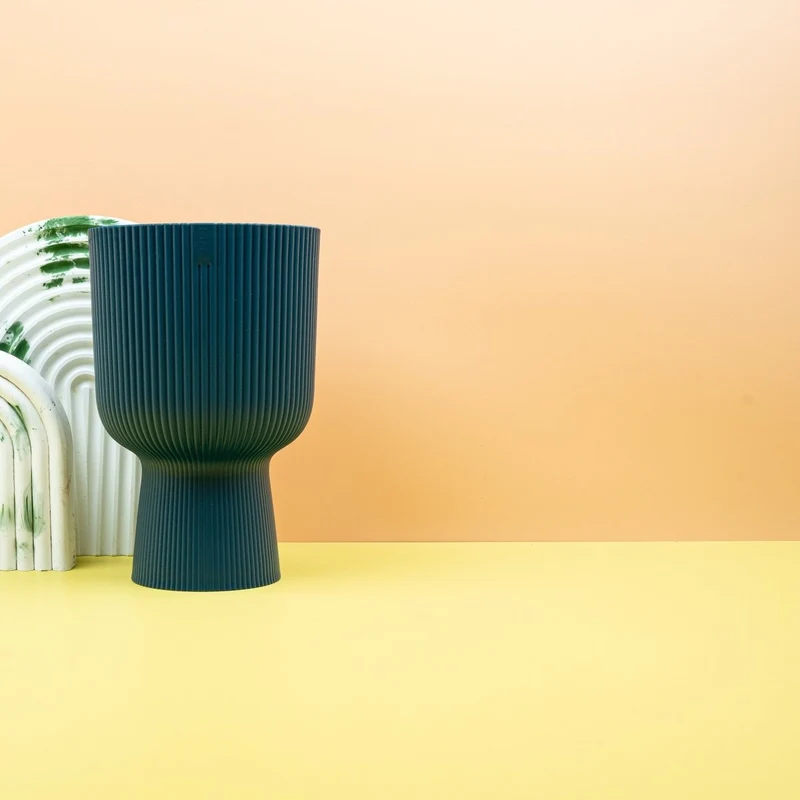 ÜBERTOPF ELHO VIBES FOLD RUND COUPE TIEFENBLAU