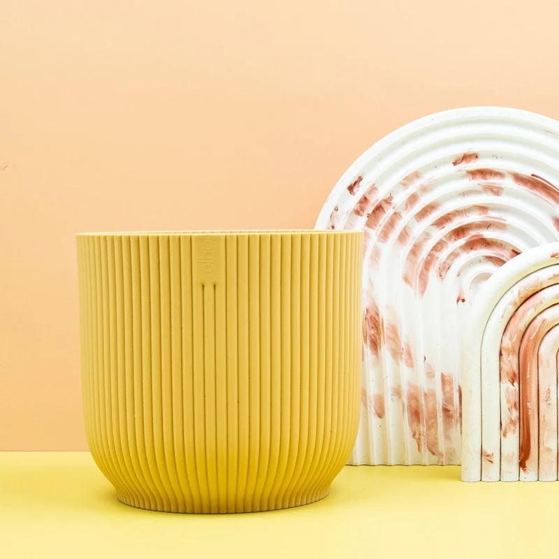 ÜBERTOPF ELHO VIBES FOLD RUND BUTTERGELB