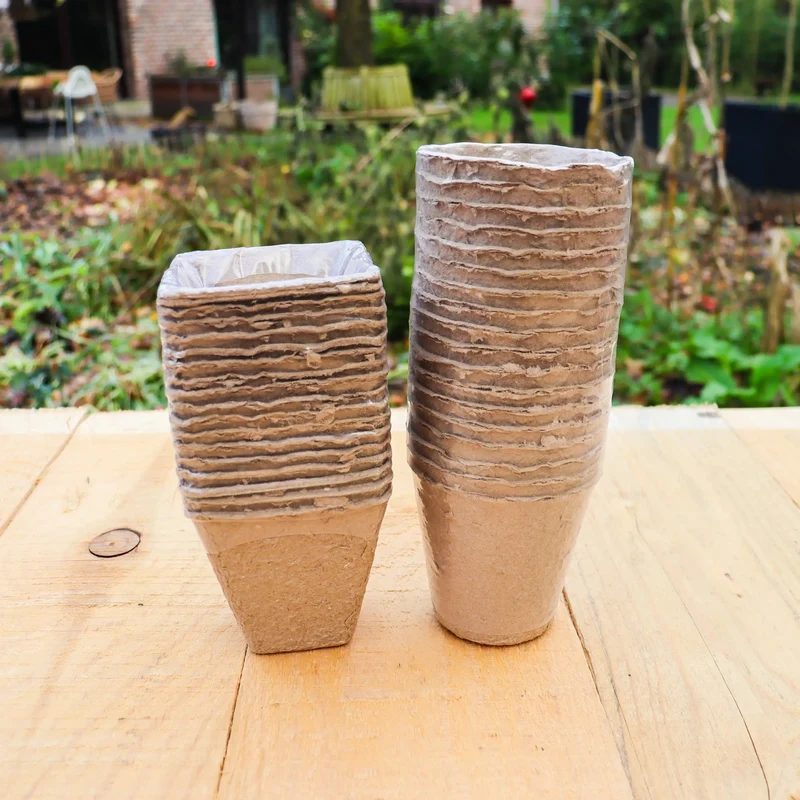 Anzuchttöpfe auf Holzfaser Basis