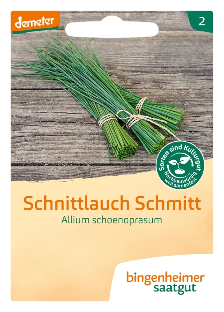 BIO Saatgut Schnittlauch Schmitt, mittelgrobröhrig