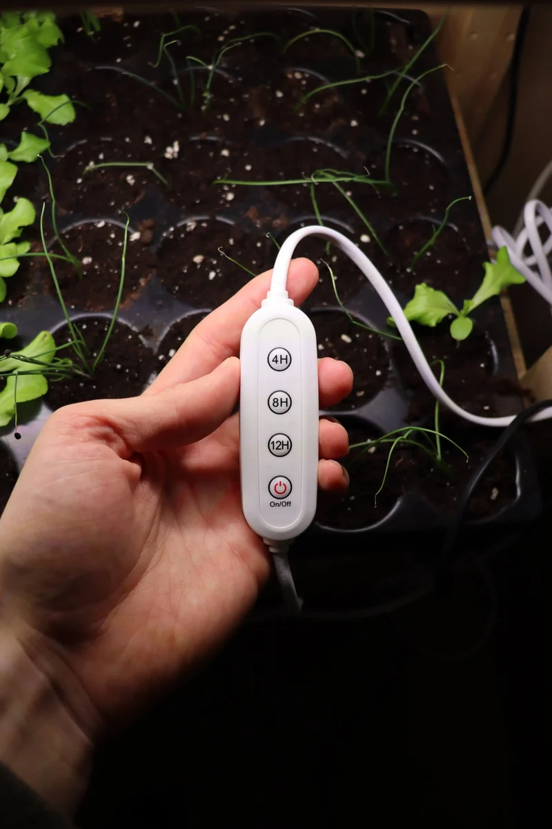 3 M Kabel mit Schalter für LED Anzuchtlampe 60cm