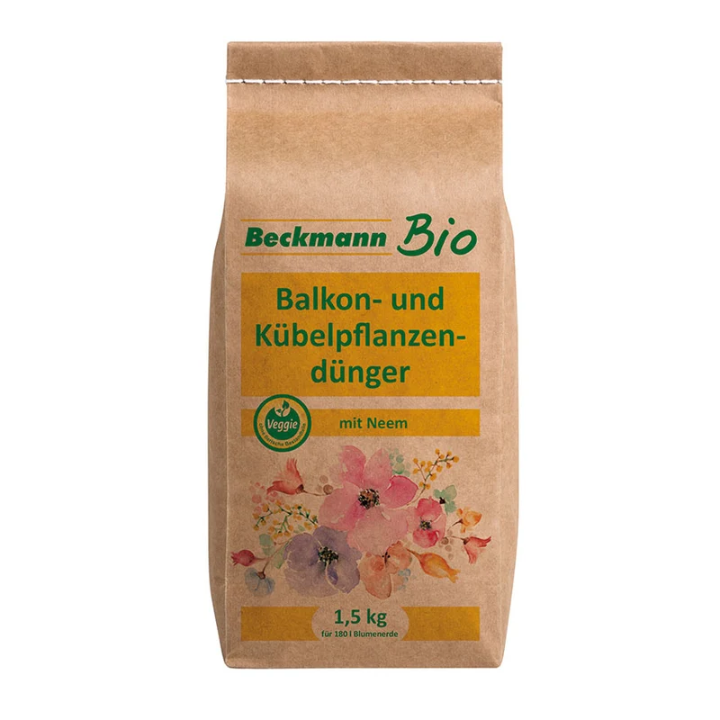 Beckmann BIO Balkon- und Kübelpflanzendünger 1,5kg