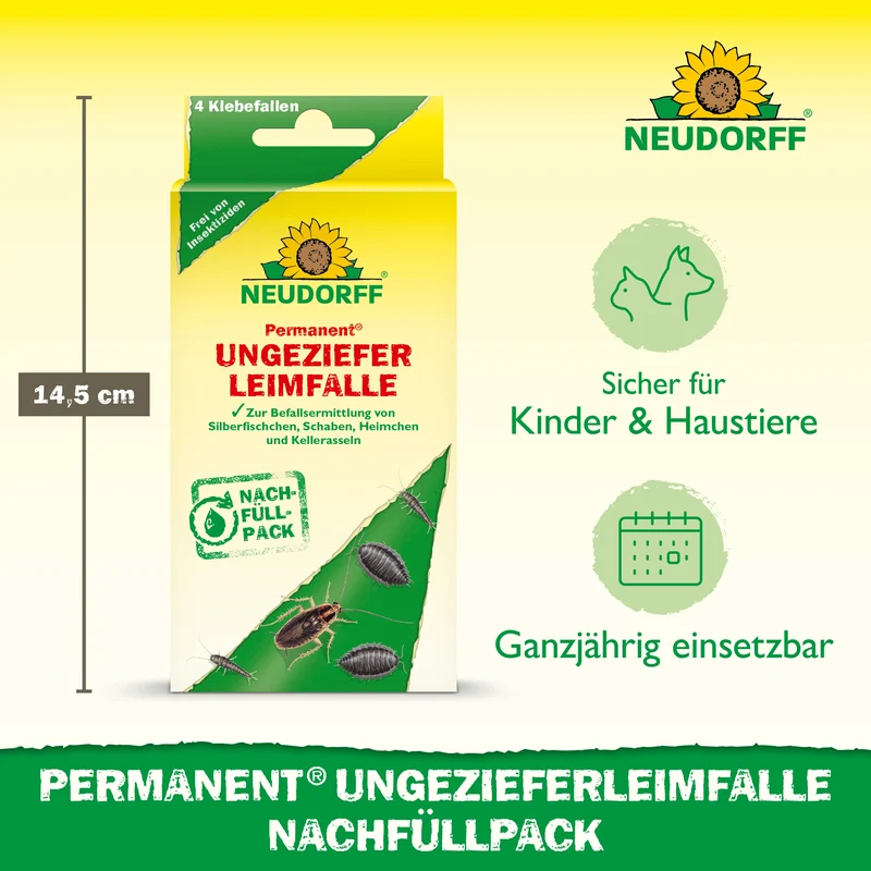 Neudorff Permanent UngezieferLeimFalle Nachfüllpack