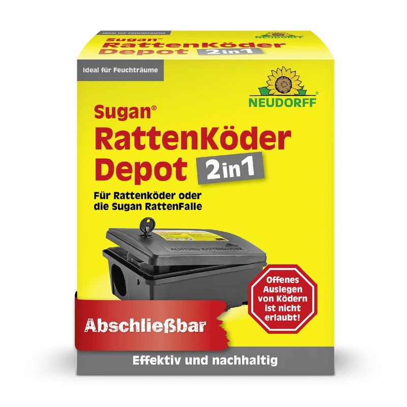 Neudorff Sugan RattenKöder Depot 2in1