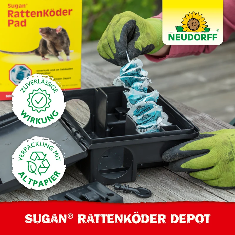 Neudorff Sugan RattenKöder Depot 2in1