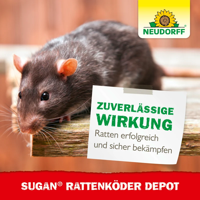 Neudorff Sugan RattenKöder Depot 2in1