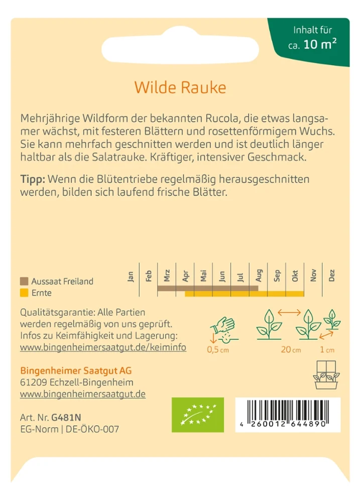 BIO Saatgut Wilde Rauke