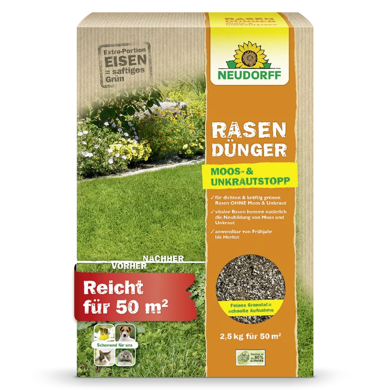 Neudorff RasenDünger Moos- & UnkrautStopp 2,5 kg