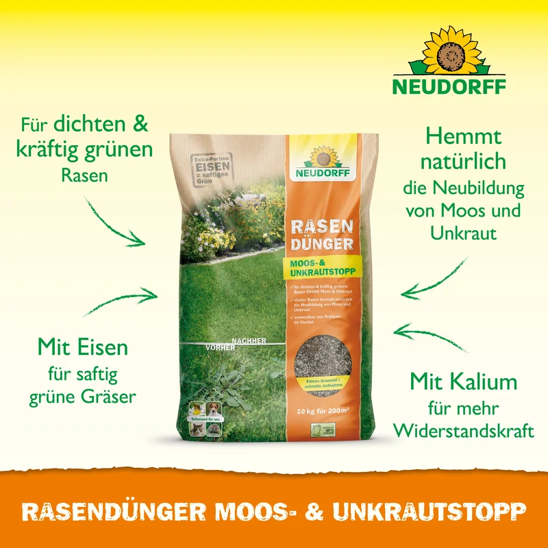 Neudorff RasenDünger Moos- & UnkrautStopp 5 kg