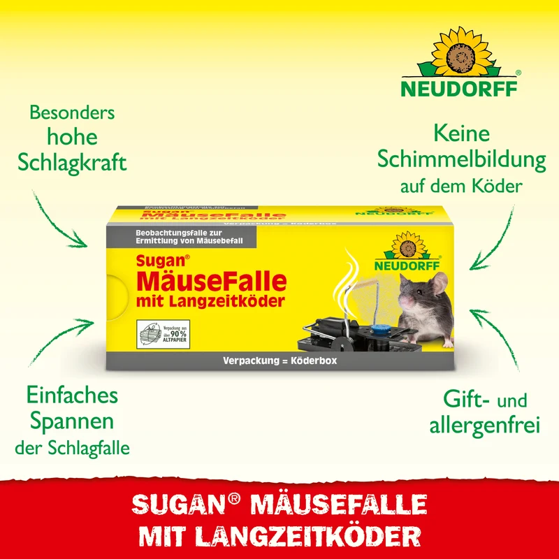 Neudorff Sugan MäuseFalle mit Langzeitköder