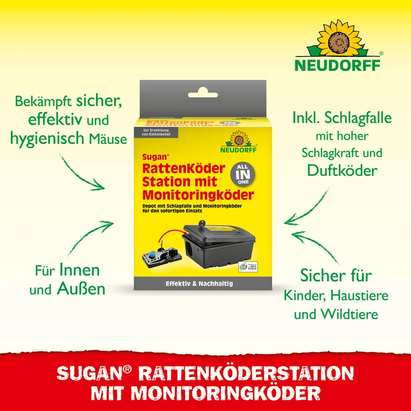 Neudorff Sugan RattenKöderStation&Duftköder