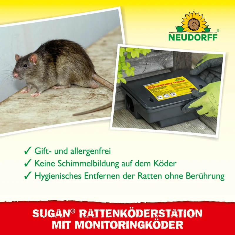 Neudorff Sugan RattenKöderStation&Duftköder