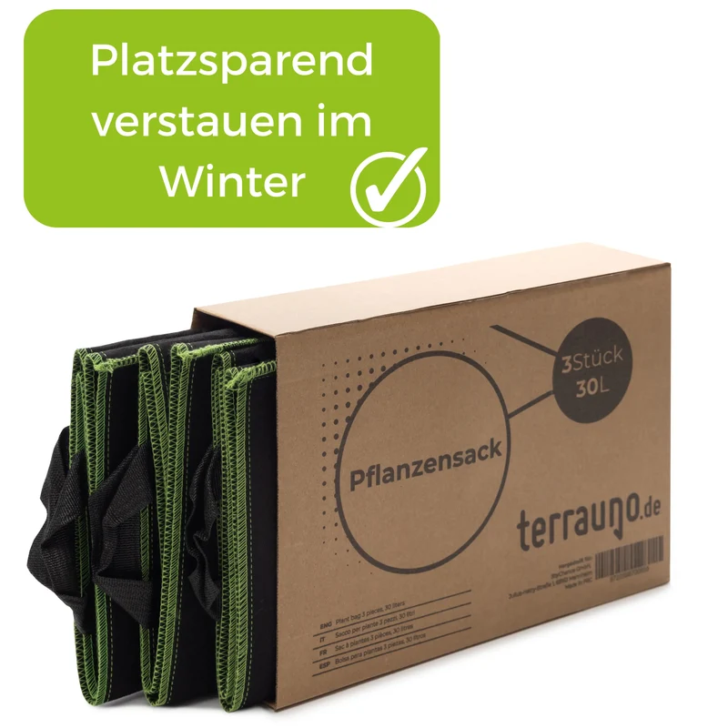 Pflanzsack aus Vliesstoff inkl. Pflanzenschilder