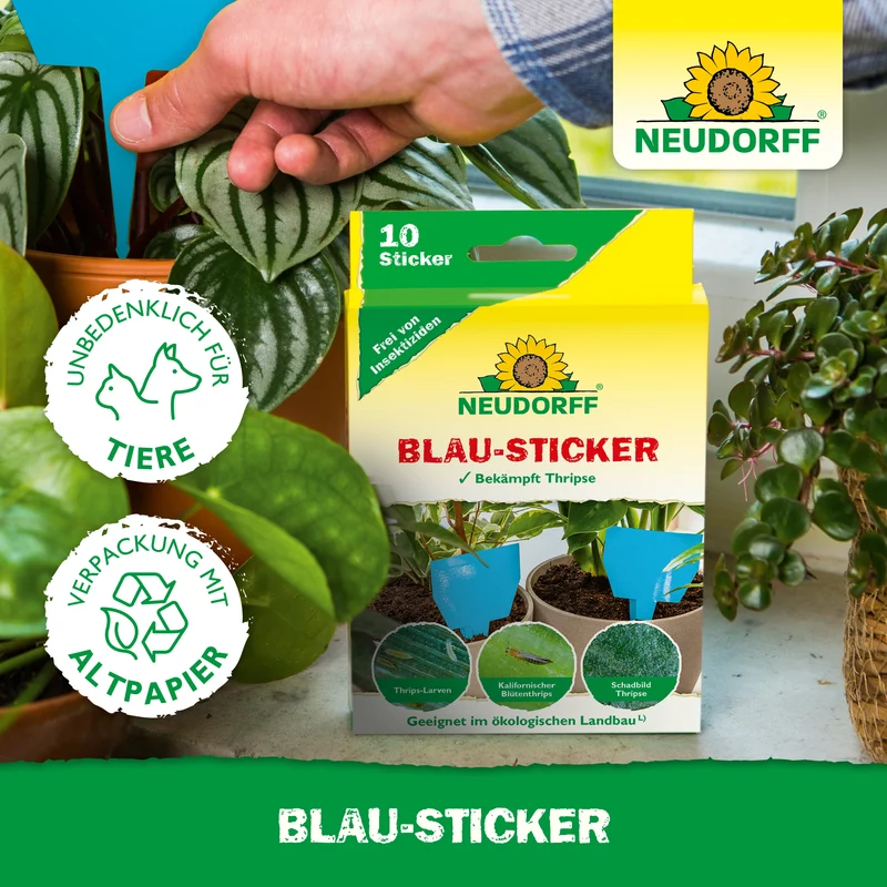 Neudorff Blau-Sticker