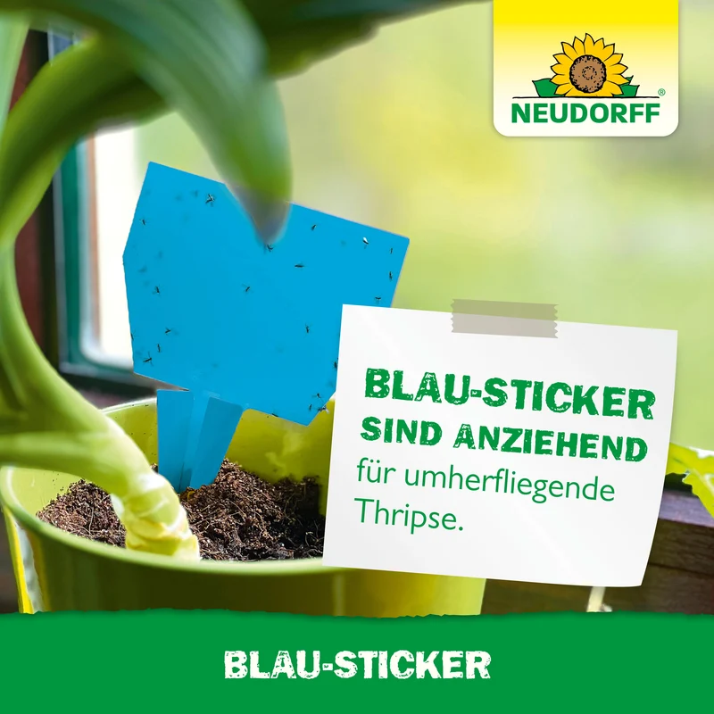 Neudorff Blau-Sticker