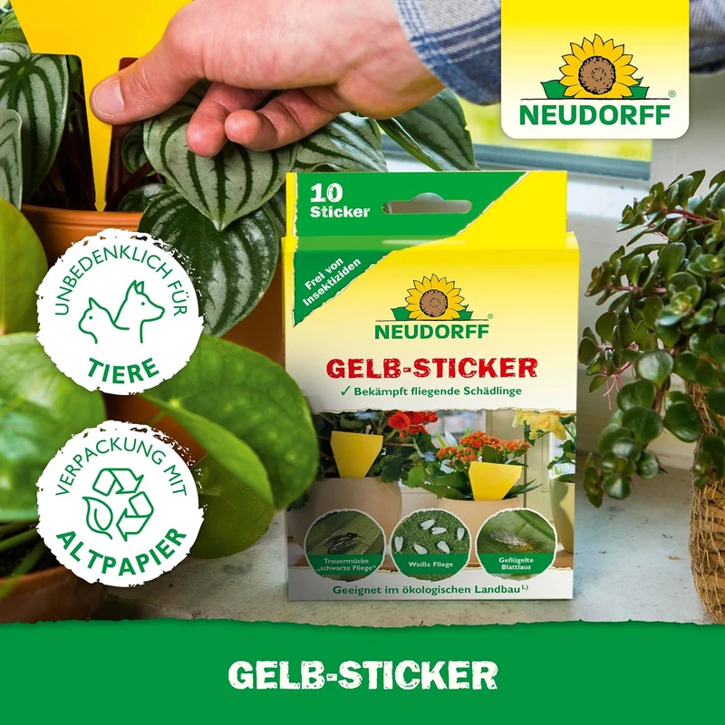 Neudorff Gelb-Sticker