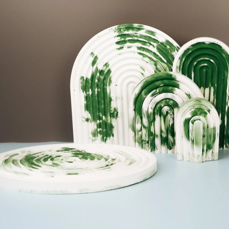 DEKORATION - CIRCLE GREEN SPLASH