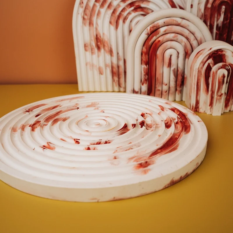 DEKORATION - CIRCLE RED SPLASH
