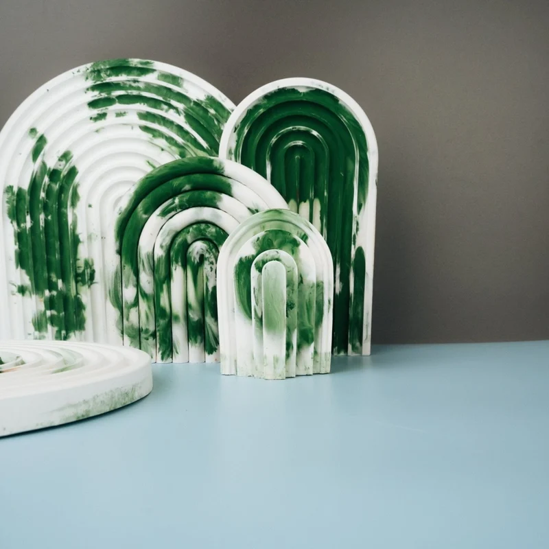 DEKORATION - RAINBOW GREEN SPLASH