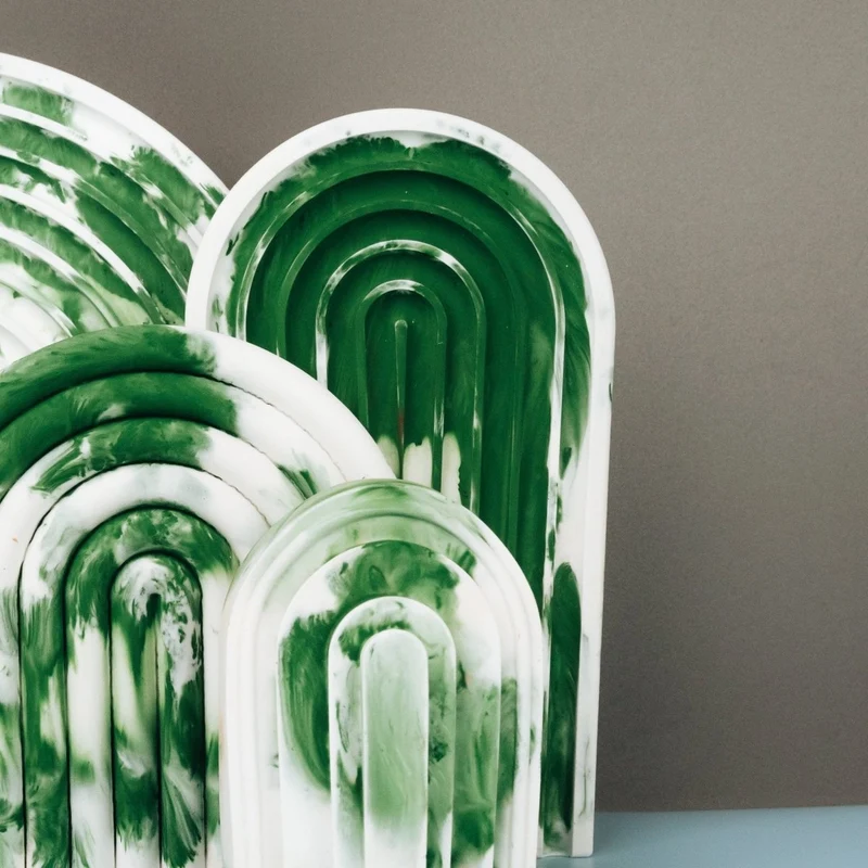 DEKORATION - RAINBOW GREEN SPLASH