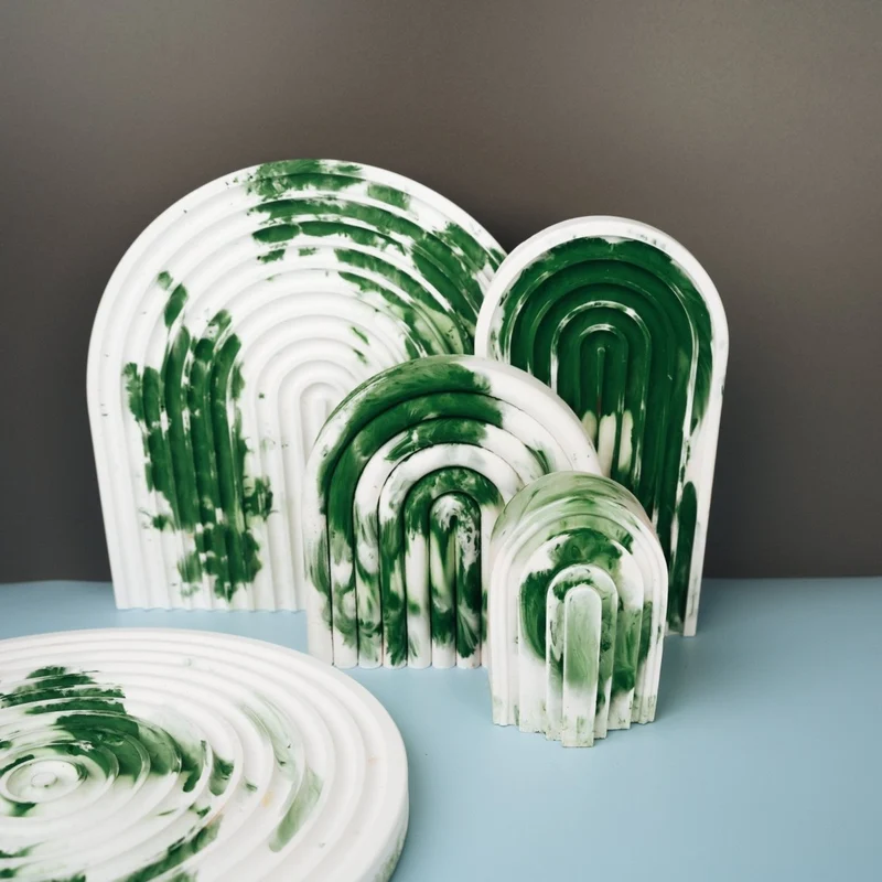 DEKORATION - RAINBOW GREEN SPLASH