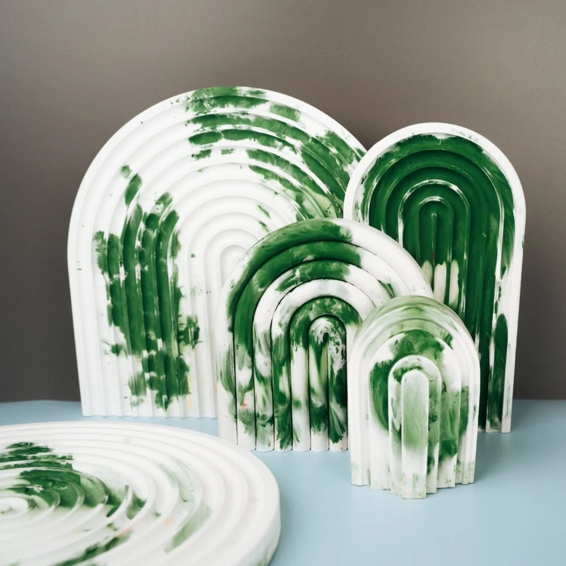 DEKORATION - RAINBOW GREEN SPLASH