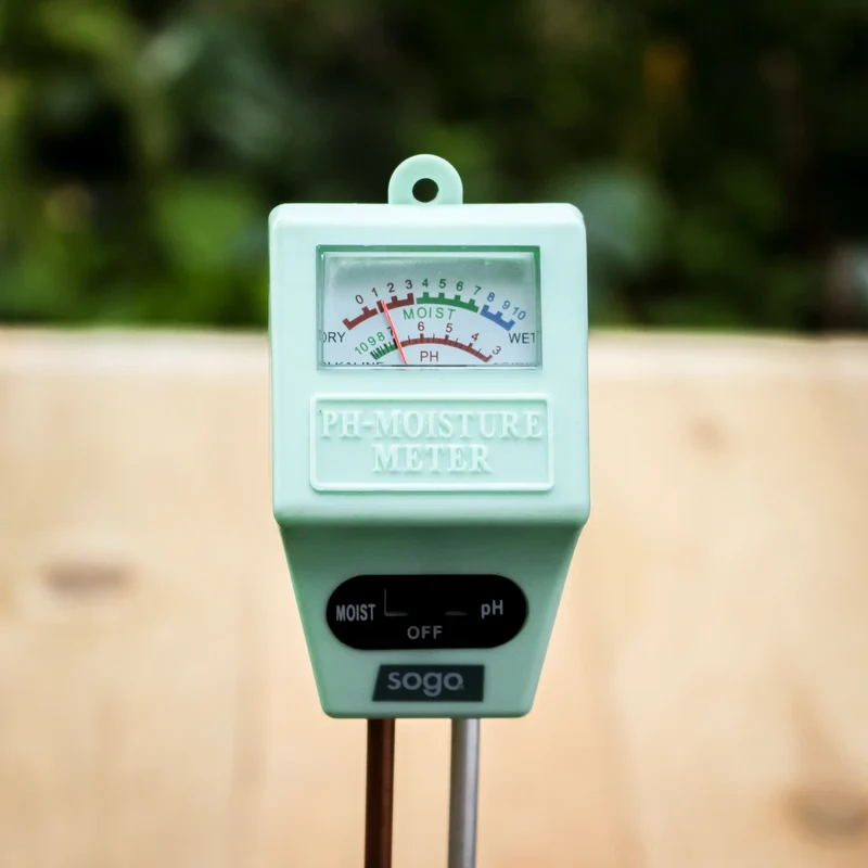 Feuchtigkeits- und pH-Wertmesser