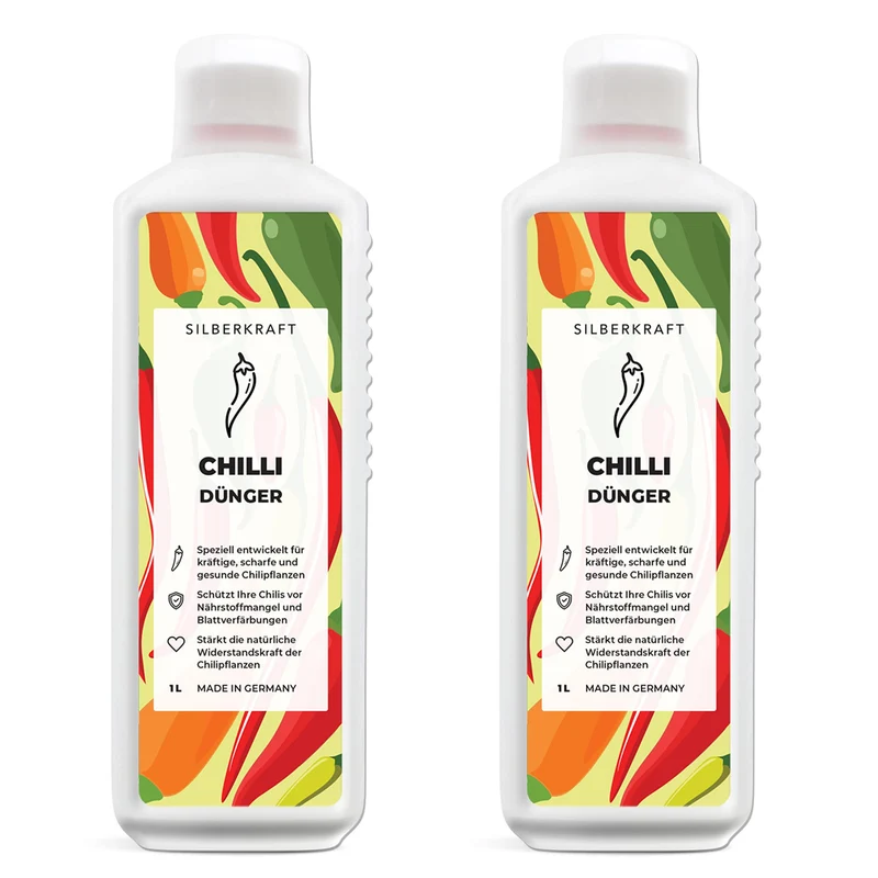 Chili Dünger - Mineralischer NPK Flüssigdünger mit Stickstoff - Dünger für Chilipflanzen - Peperoncini Dünger - Paprika Dünger