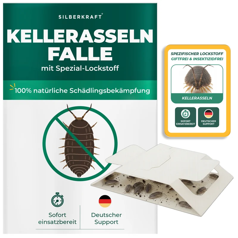 Kellerasselnfalle – Universal-Klebefalle mit Lockstoff