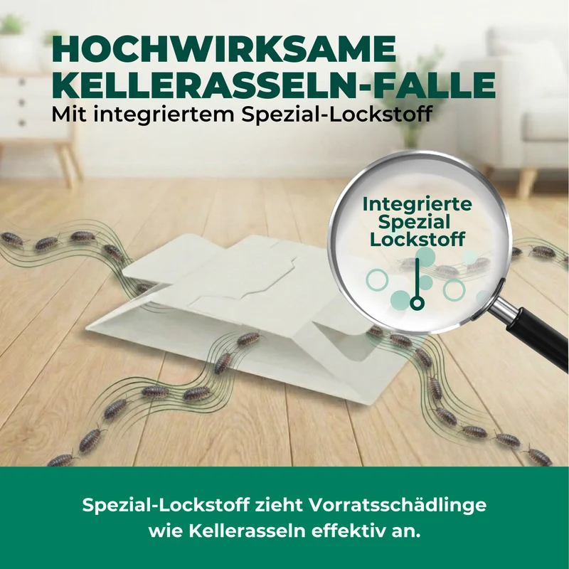 Kellerasselnfalle – Universal-Klebefalle mit Lockstoff