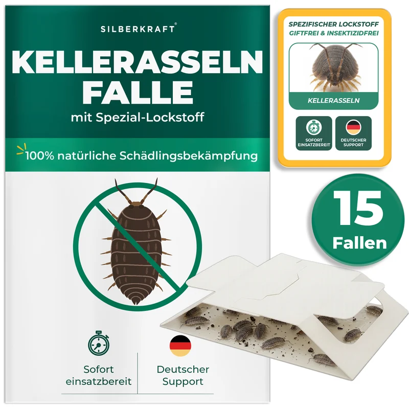 Kellerasselnfalle – Universal-Klebefalle mit Lockstoff
