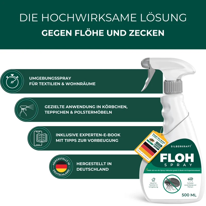 Flohspray Textil & Umgebung inkl. E-Book