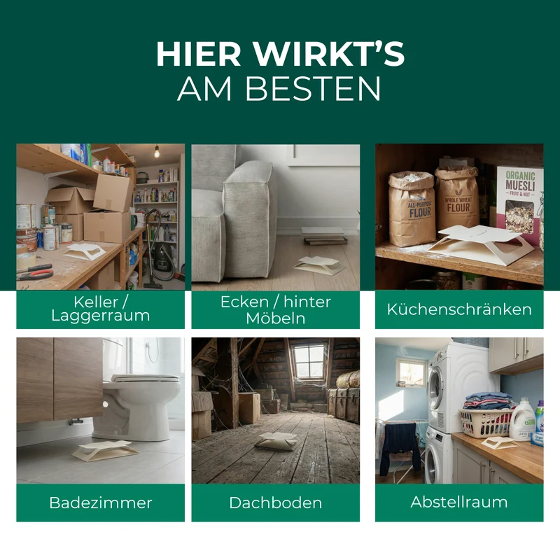 Spinnenfalle – Universal-Klebefalle mit Lockstoff