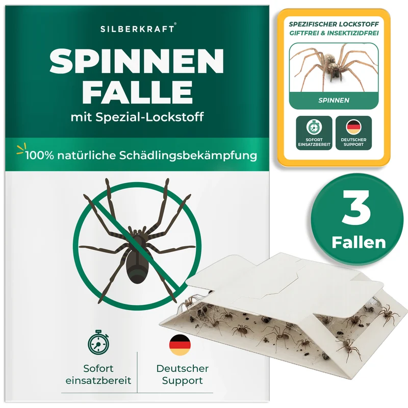 Spinnenfalle – Universal-Klebefalle mit Lockstoff