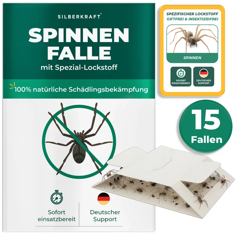 Spinnenfalle – Universal-Klebefalle mit Lockstoff