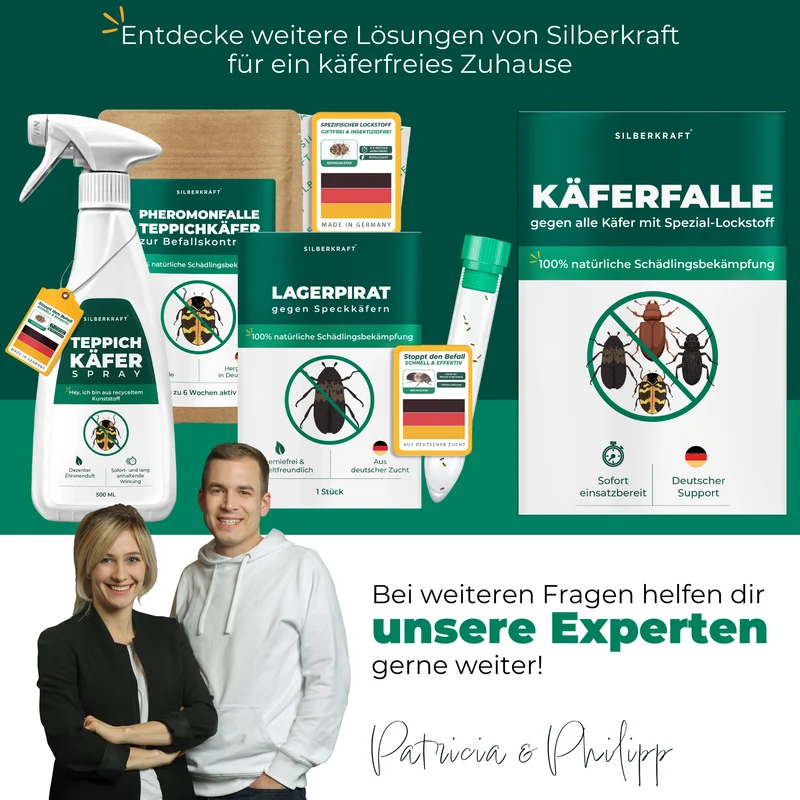 Käferfalle gegen diverse Käfer – Universal-Klebefalle mit Lockstoff